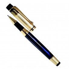 Gold Plated Designer Roller Ball Pen With Gift Box Dark Blue